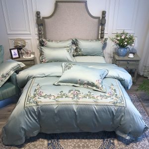 Four-piece set of sateen bedding home textile