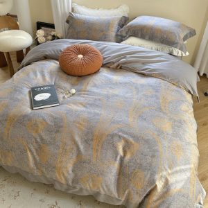 Four-piece long staple cotton bed bedding